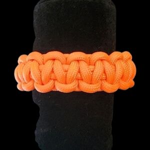 Bright Orange Paracord Survival Bracelet